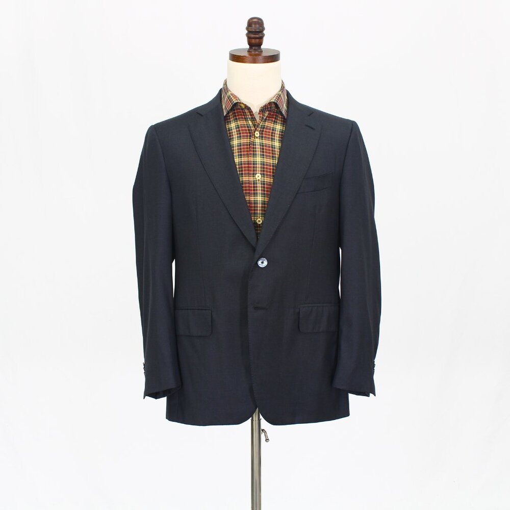 ISAIA 42S Gray Blazer Sport Coat Jacket 2-Button Solid T873